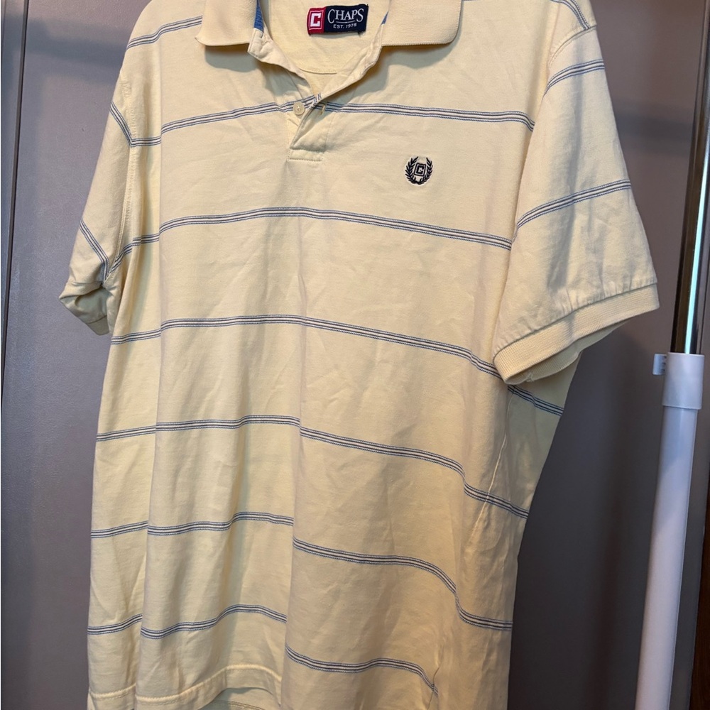 Chaps Yellow Polo Shirt Classic Style